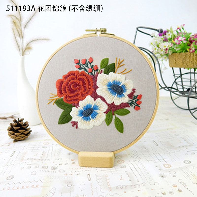 Flower Embroidery Kit