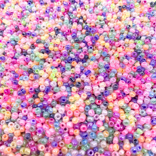 Czech Glass Seed Beads (size and color options, 200/500/1000 per pack)