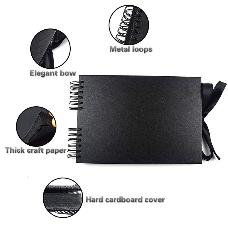 S-M-L Ribbon Tie Scrapbook (40 or 80 pages, with or without accessories)