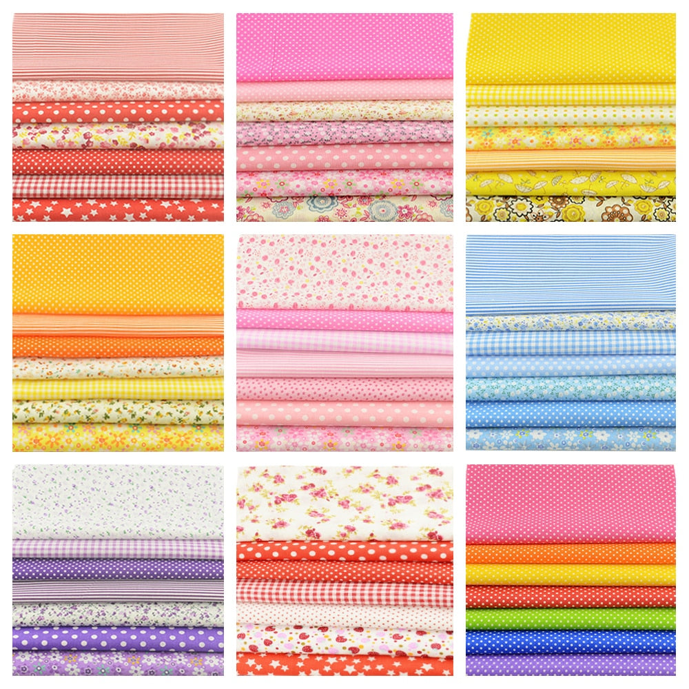 Patterned Cotton Fabric 7pc/pack