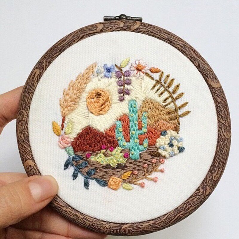 Mini Flower/Landscape Embroidery Kit