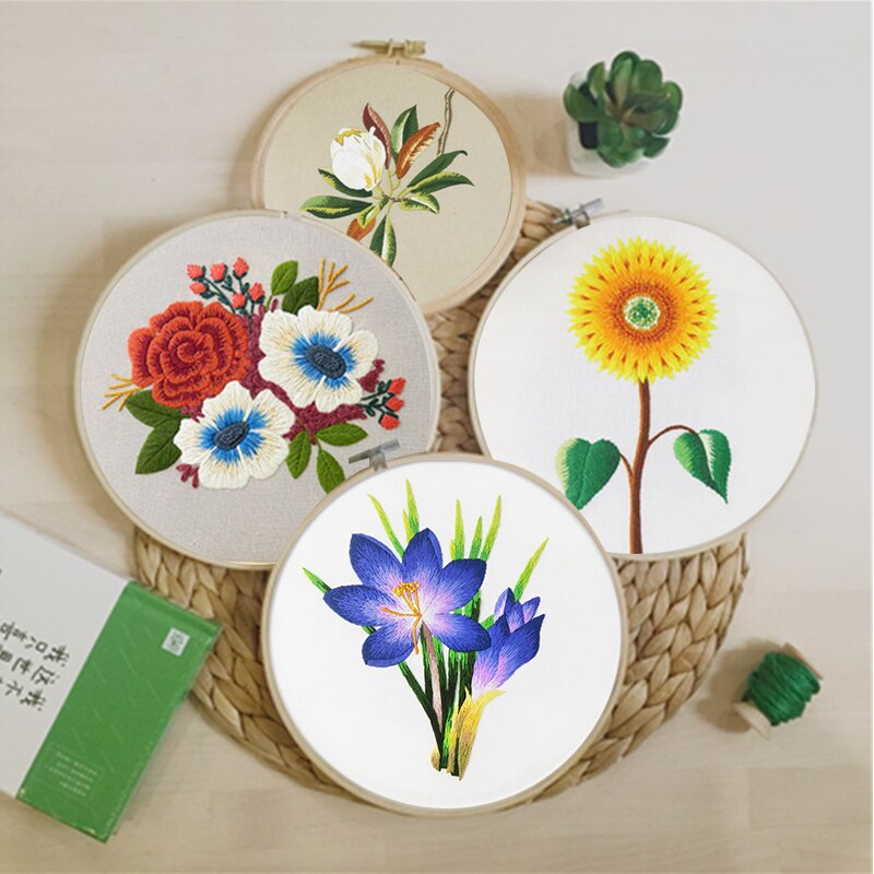 Flower Embroidery Kit