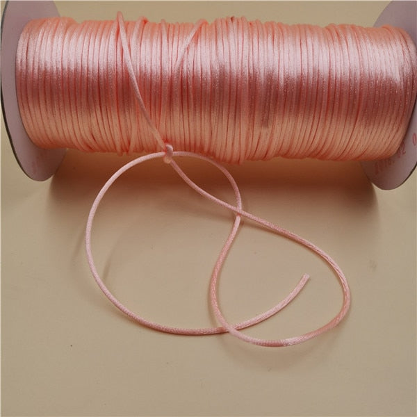 Braided Macrame Silk Cord Rope (10m, color options)