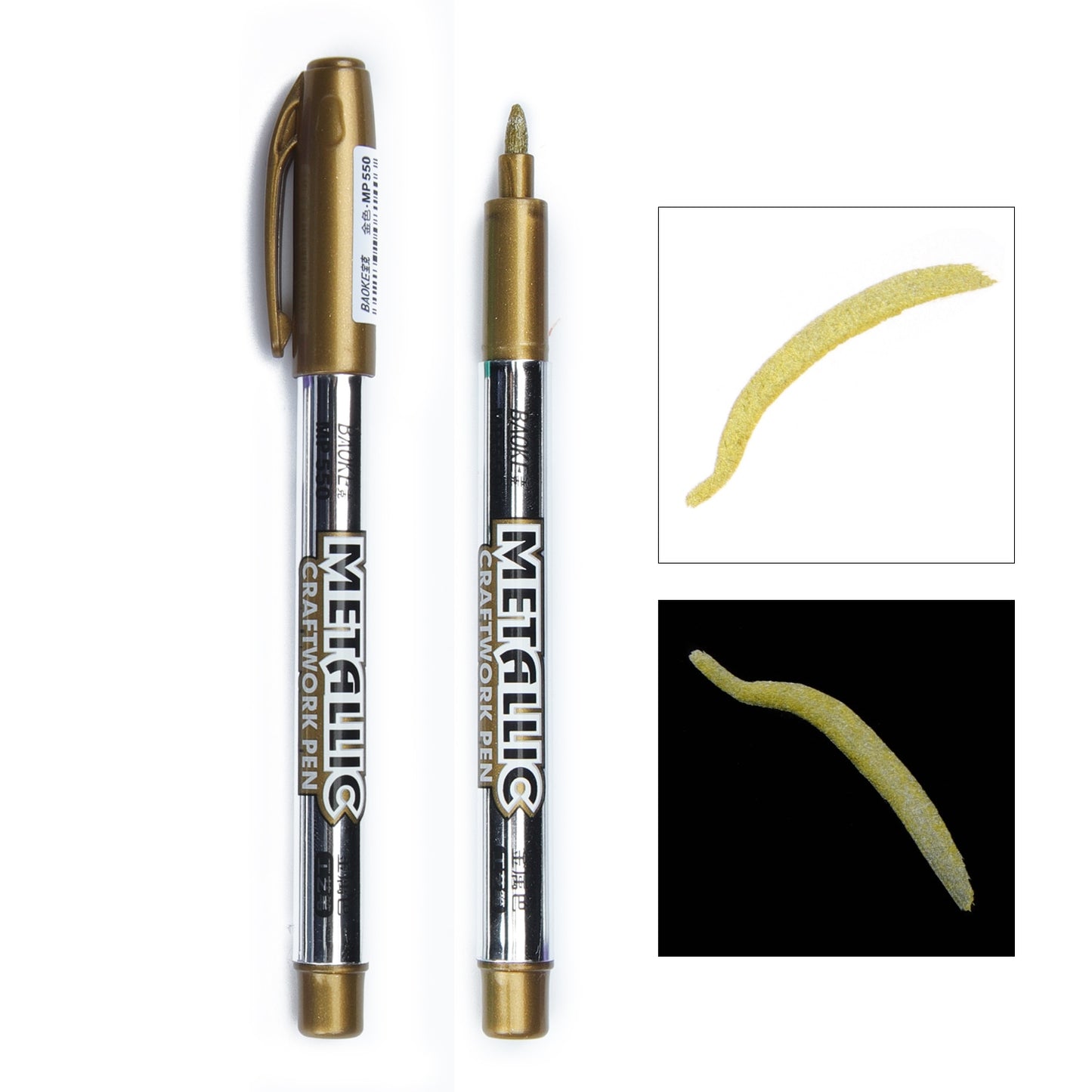 2 piece Metallic Paint Marker 1.5mm