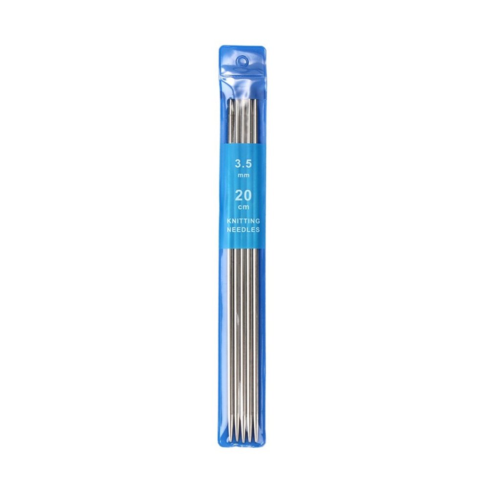 5pcs/set Stainless Steel Knitting Needles