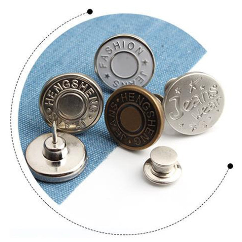 2PCs Snap Fastener Metal Buttons