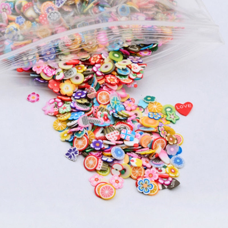 Polymer Clay Stickers (shape options, 1000/pack)