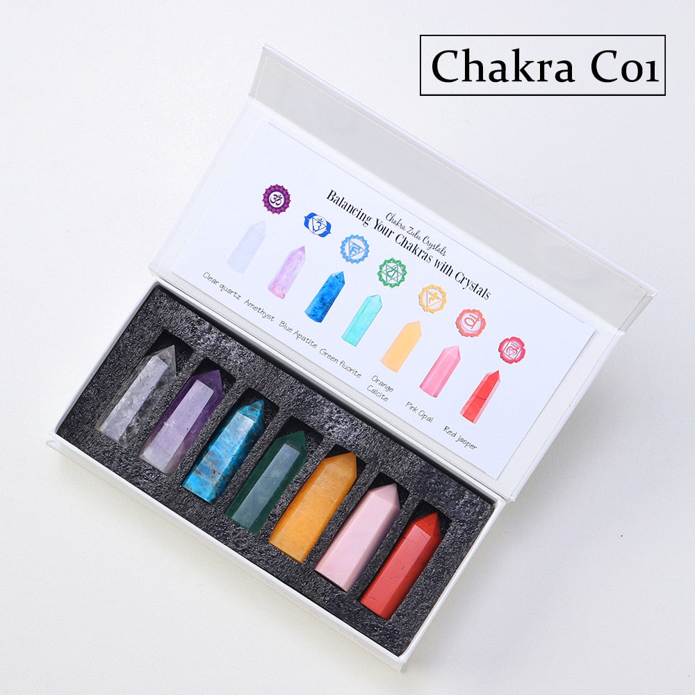 Natural Stone Energy Balancing Chakra Set