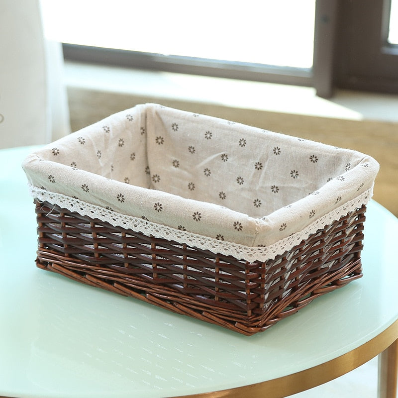 Handmade Rattan Storage Baskets