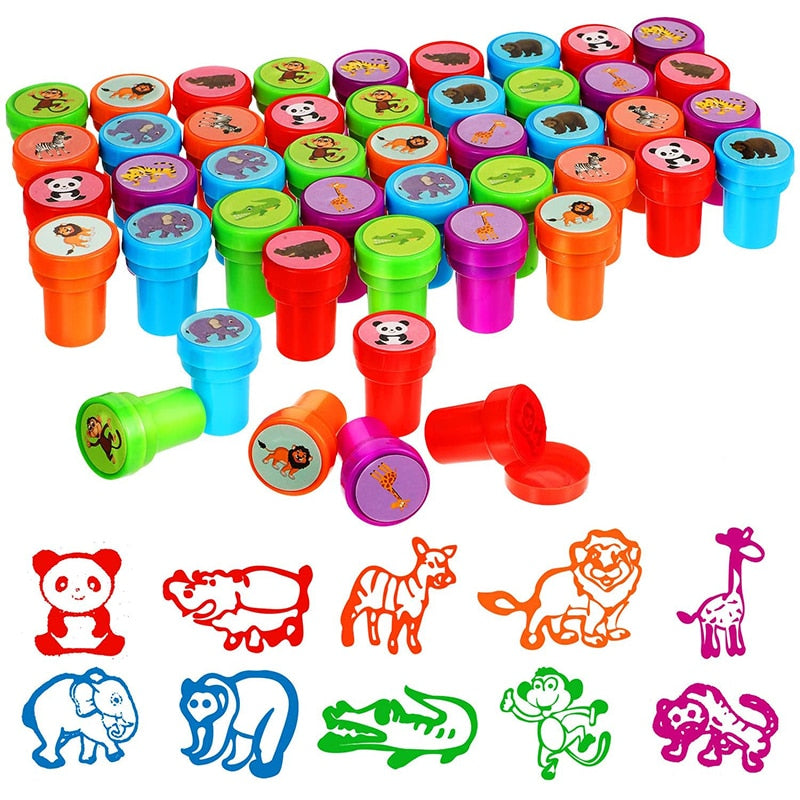 10pcs Assorted Stamps for Kids