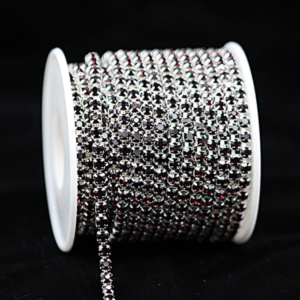 1-10 Yard/Roll Cryistal Rhinestone Trim (2-4mm)