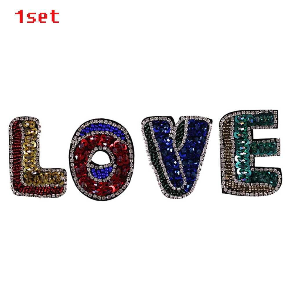 Rhinestone Sequin Applique Patches