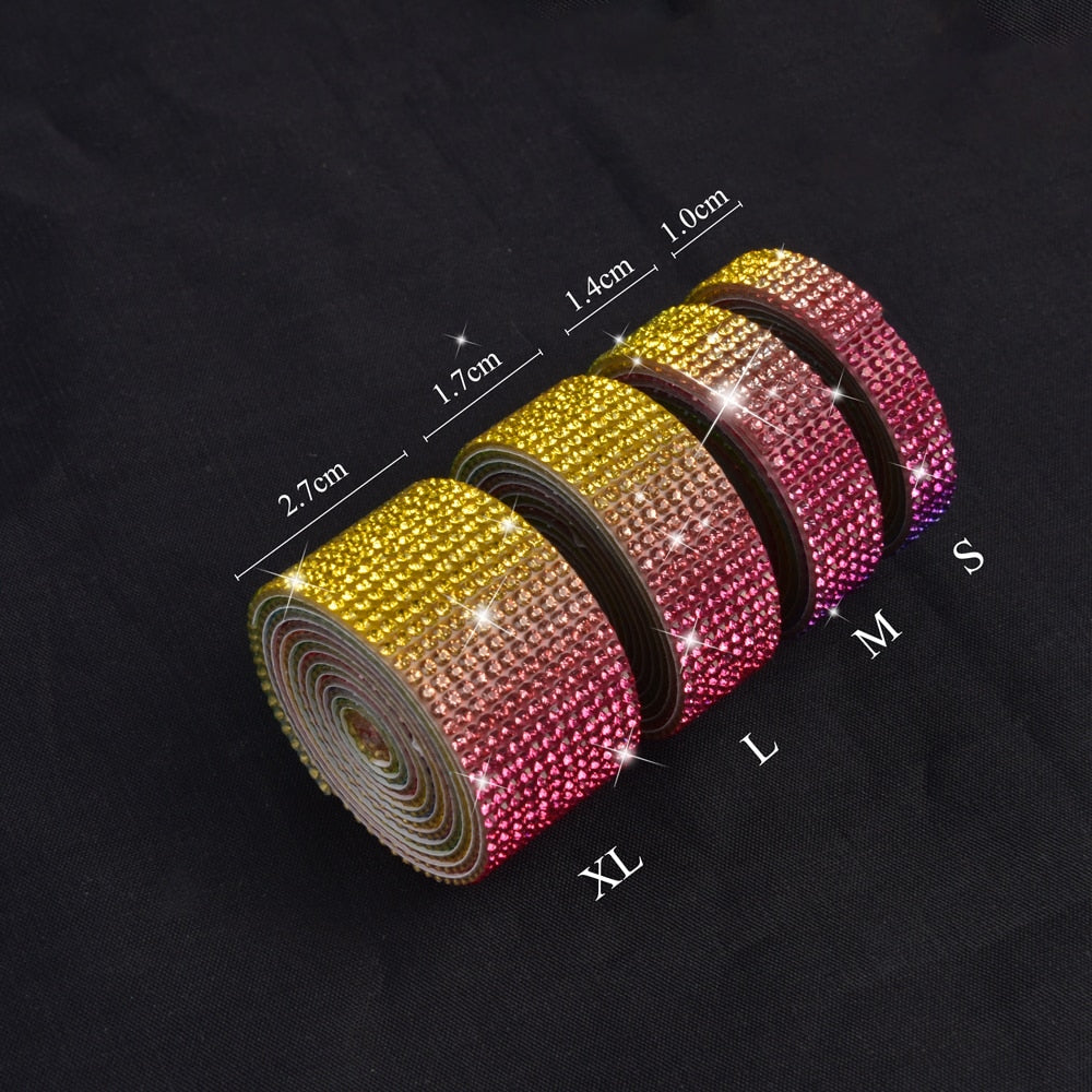 Decorative Crystal Rhinestone Tape (color and size options)