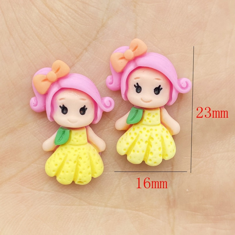 Resin Flatback Cartoon Princess (20/pack, style options)