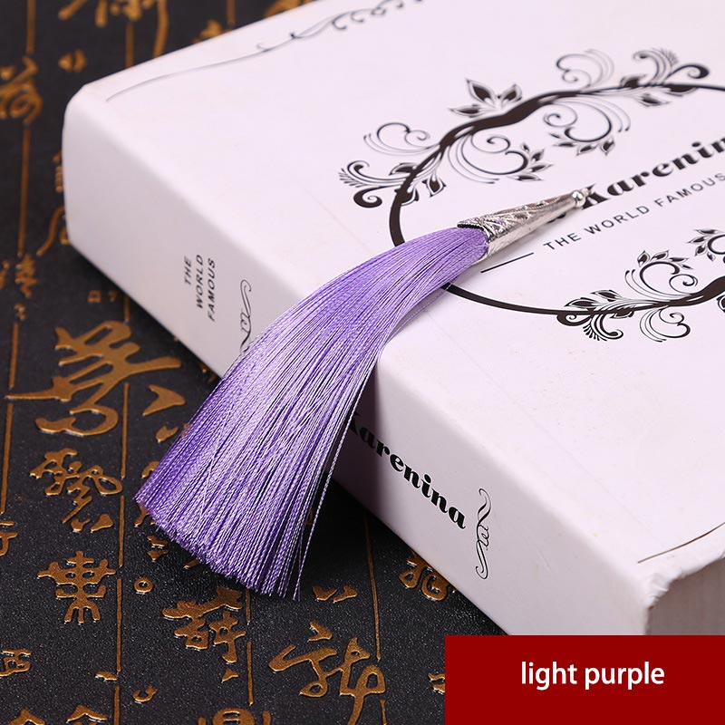 2PCS 14cm Cone Alloy Cap Silk Tassel