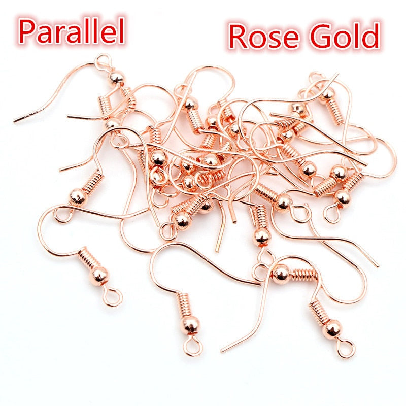 Earring Clasps Hooks 100/lot (color/style options)