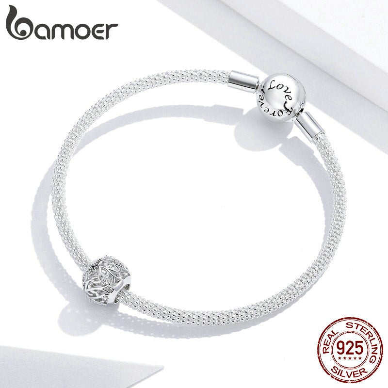 Bamoer Bracelet Metal Round Beads (style option)