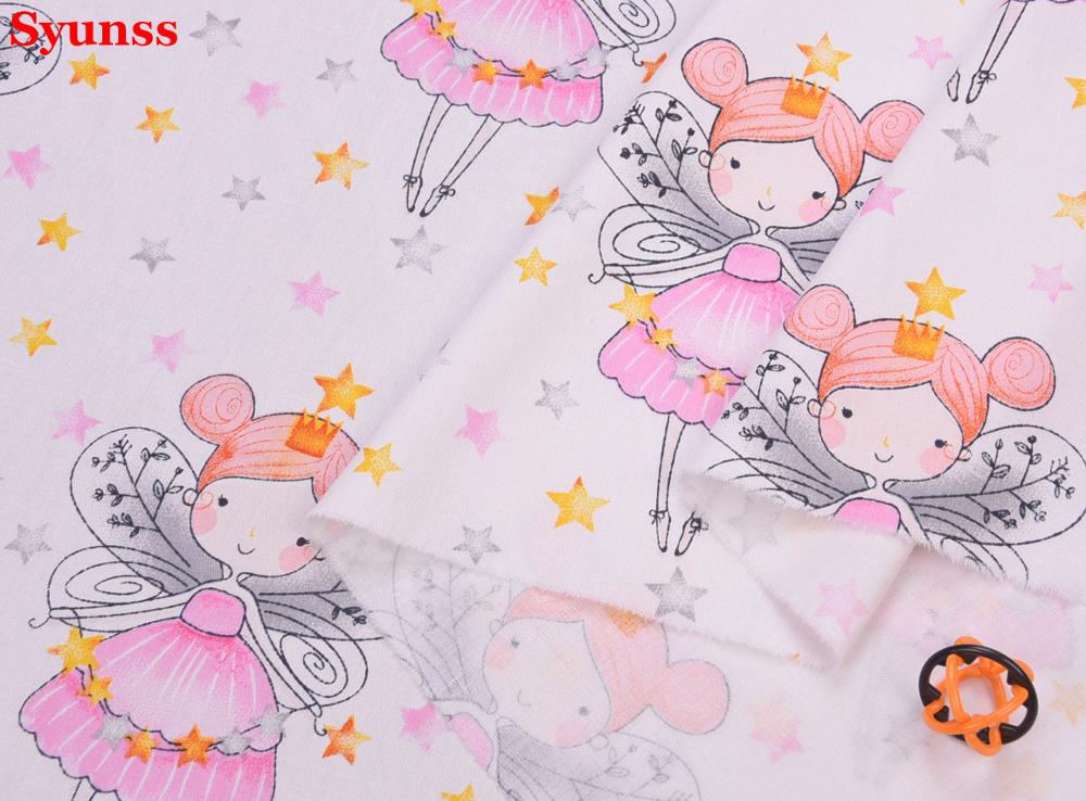 Fairy Wave Print Cotton Fabric