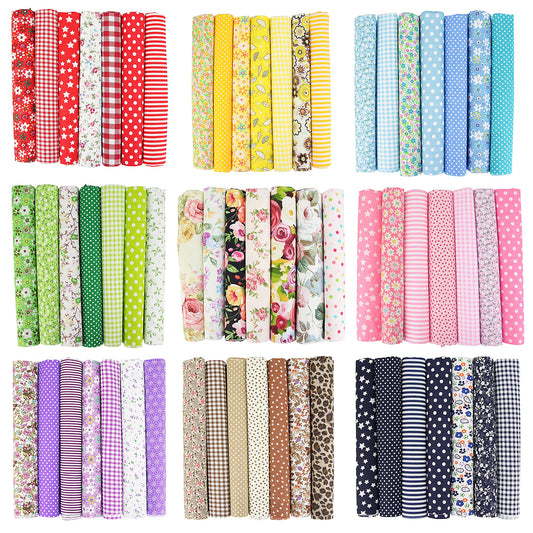 7PCS Cotton Fabric Squares