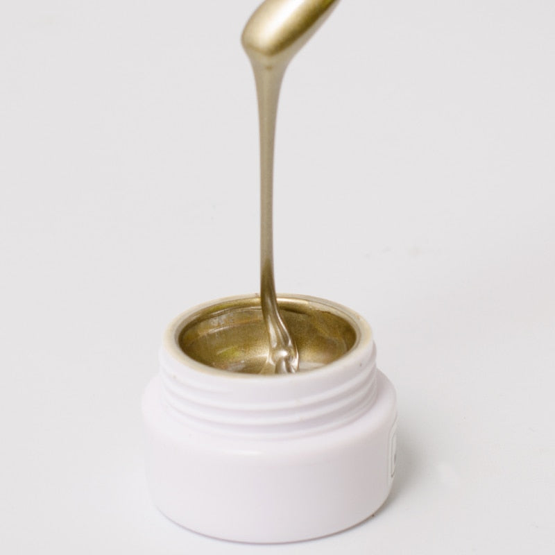 Thick Metallic Paint (Gold/Rose/Silver/24K, 5ml/jar)