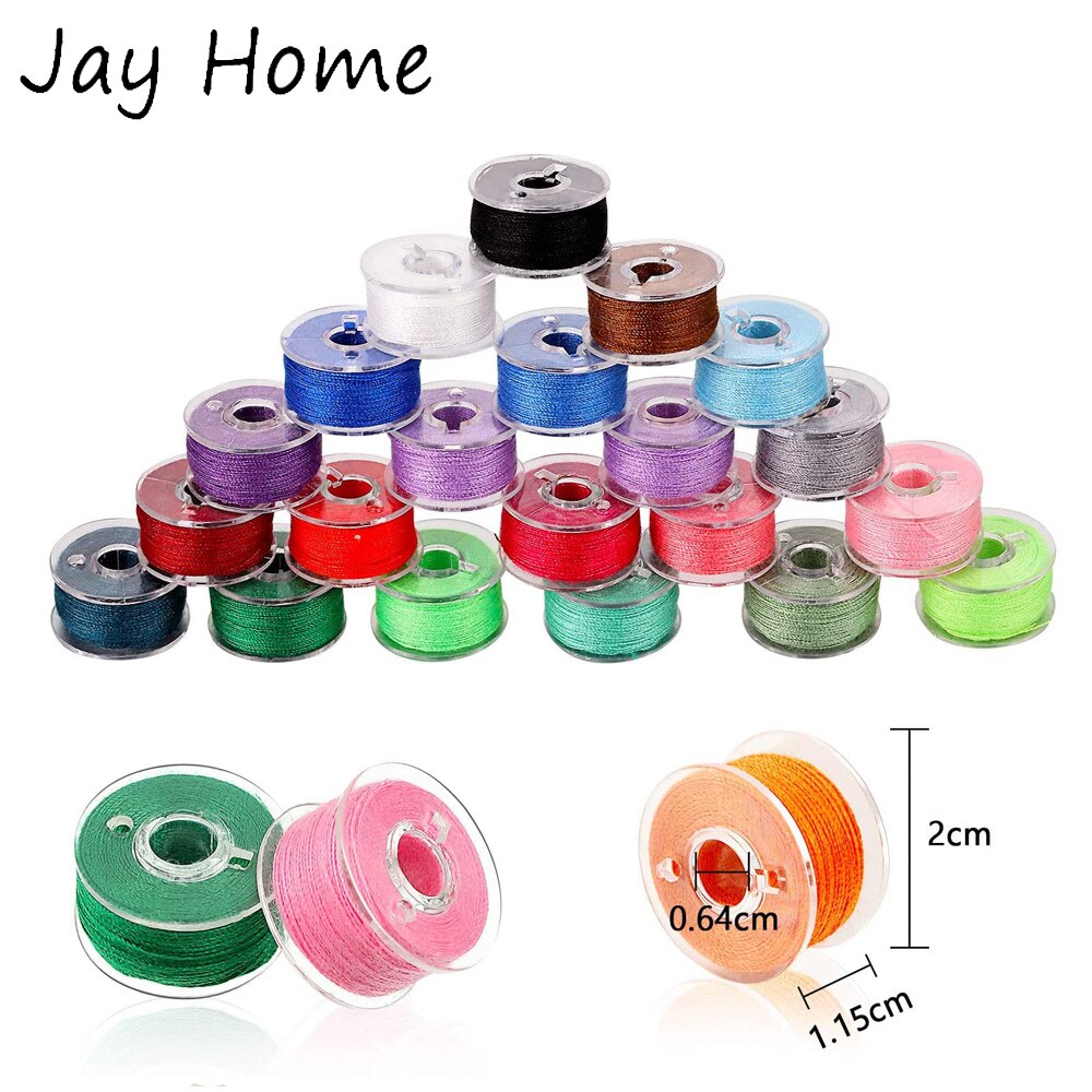 5-20 Colors/Set Threaded Bobbins