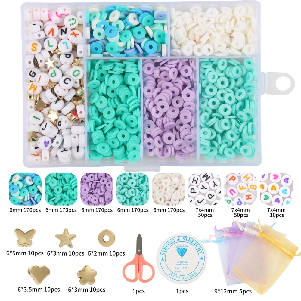 15 Style Mix Polymer Clay Acrylic Jewelry Making Kits