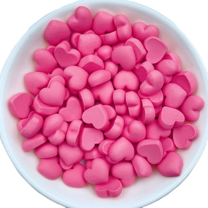 Resin Flatback Mini Cartoon Hearts (36/pack, color options)