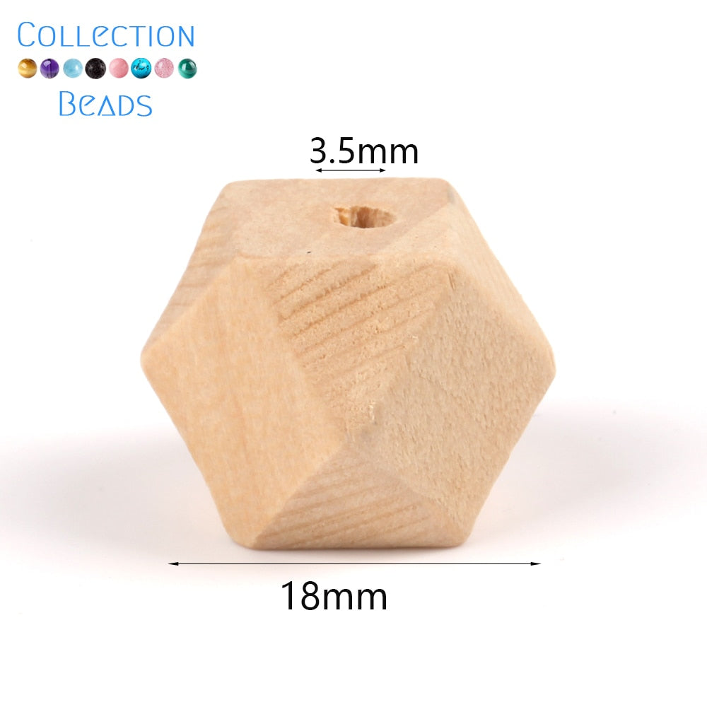 Natural Wood Beads (size options)