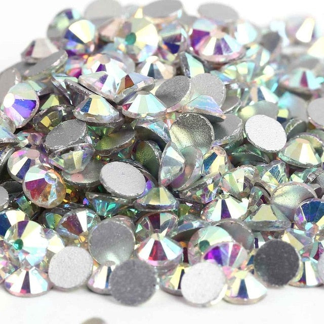 FlatBack Glitter/Crystal Rhinestones