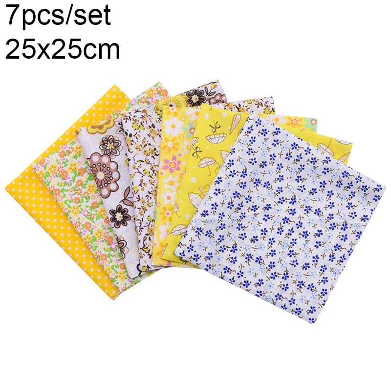 7-50pcs Assorted Floral Printed Cotton Fabric