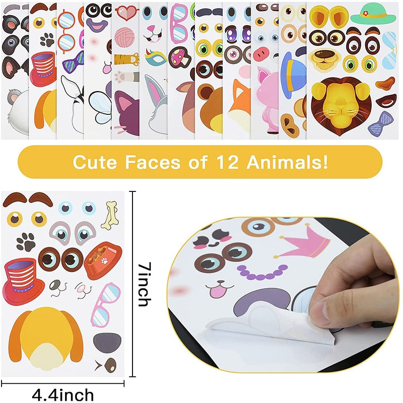 24Sheets Children DIY Puzzle Sticker Games