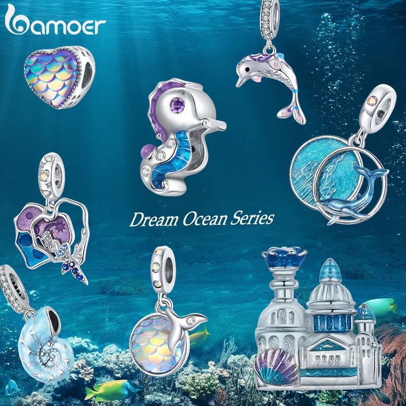 Bamoer Bracelet Sterling Silver Dream/Ocean Series Charms