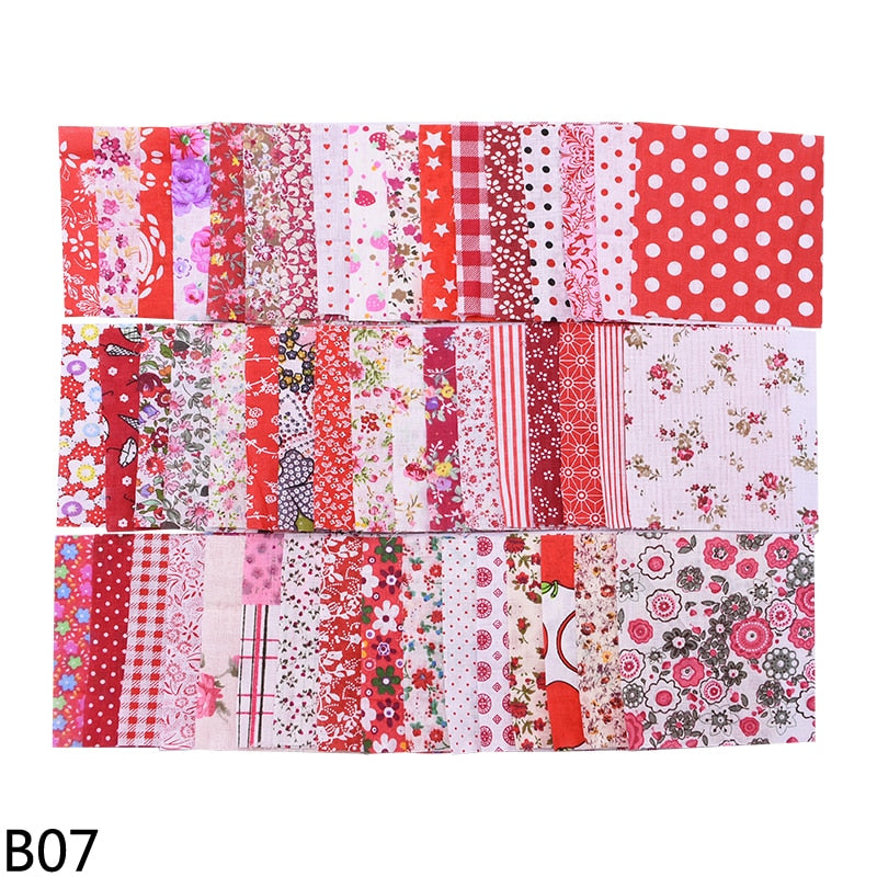 50pcs Colorful Cotton Fabric Squares