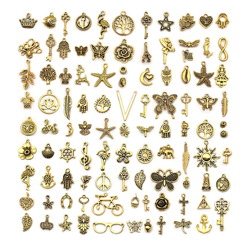 Mixed Vintage Metal Charms (30/pack)