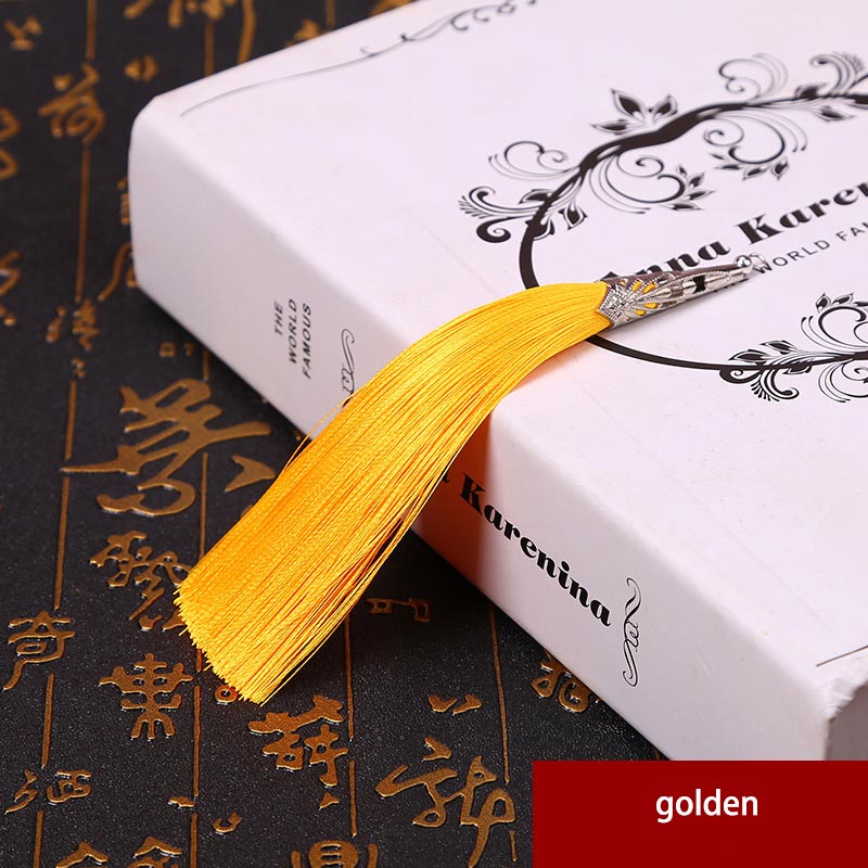 2PCS 14cm Cone Alloy Cap Silk Tassel