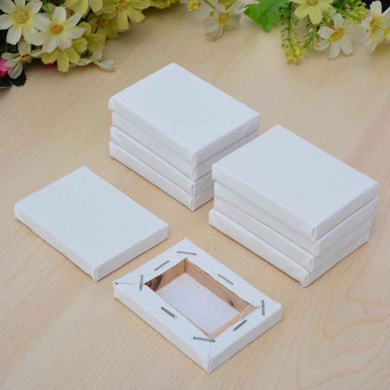 White Blank Square Artist Canvas For Canvas Oil Painting (size options, 1-5/set)