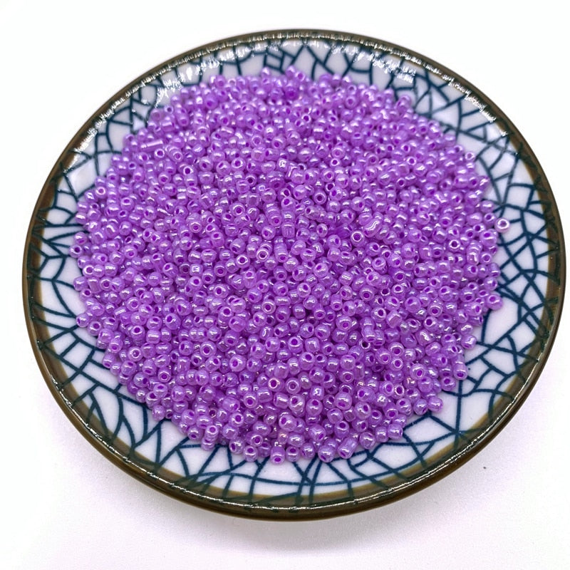 Czech Glass Seed Beads (size and color options, 200/500/1000 per pack)