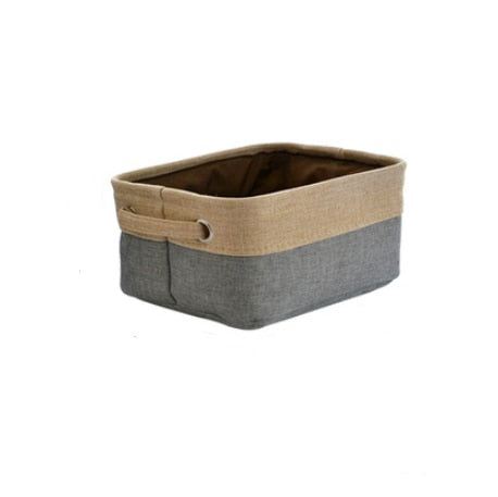 Nordic linen storage basket