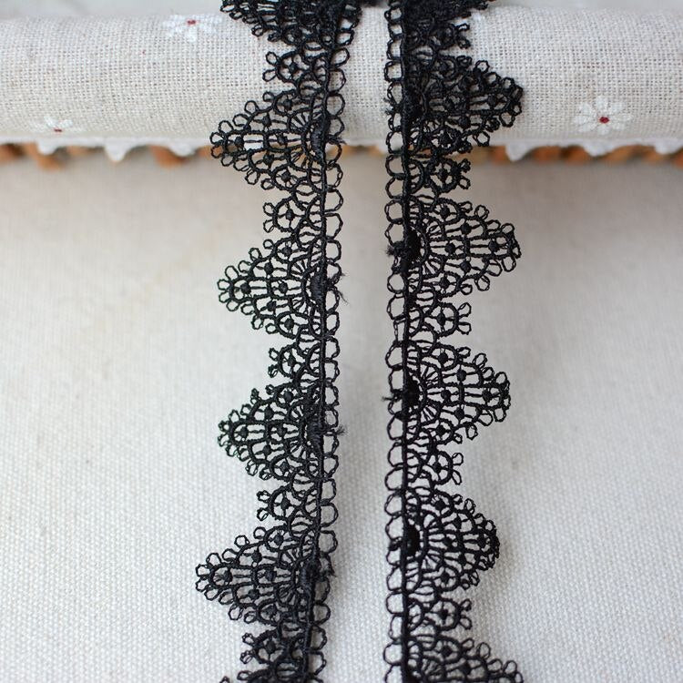 Black or White Lace Ribbon Trim