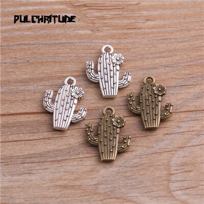 Zinc Alloy Cactus Charms 10/set