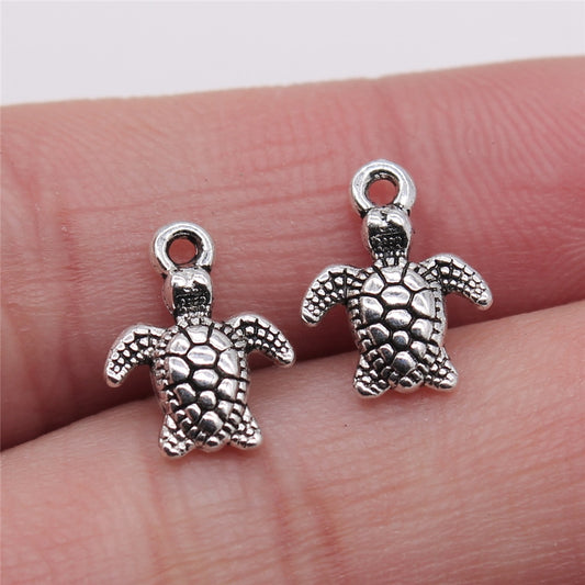 Sea Turtle Charms Silver/Gold/Bronze (20/pack)