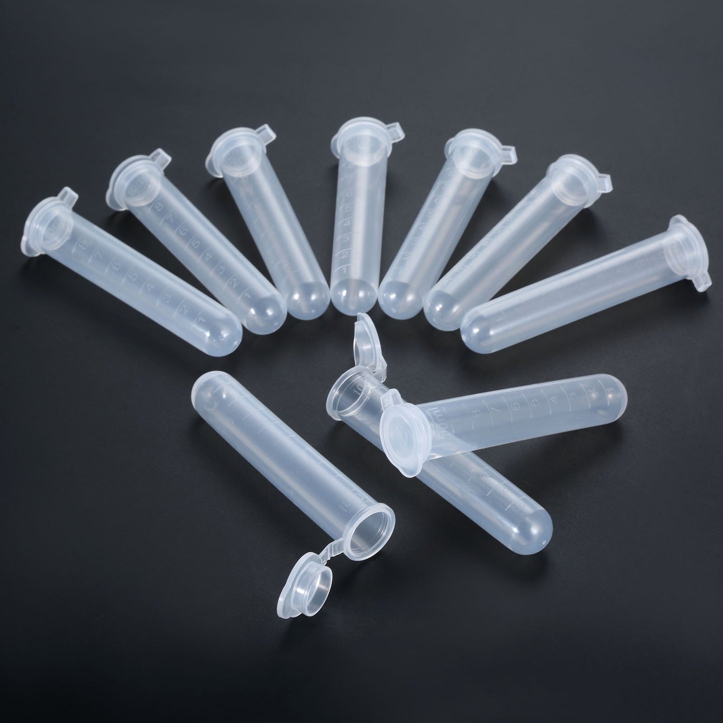 10Pcs Clear Plastic Felting Sewing Needles Tube Container