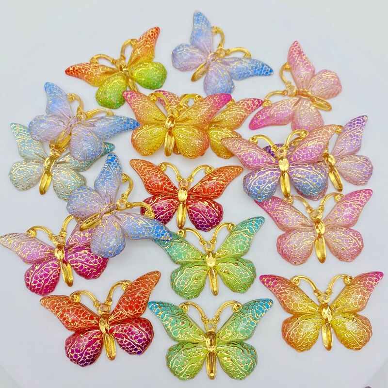 Mini Shiny Butterfly Flatback (color options)