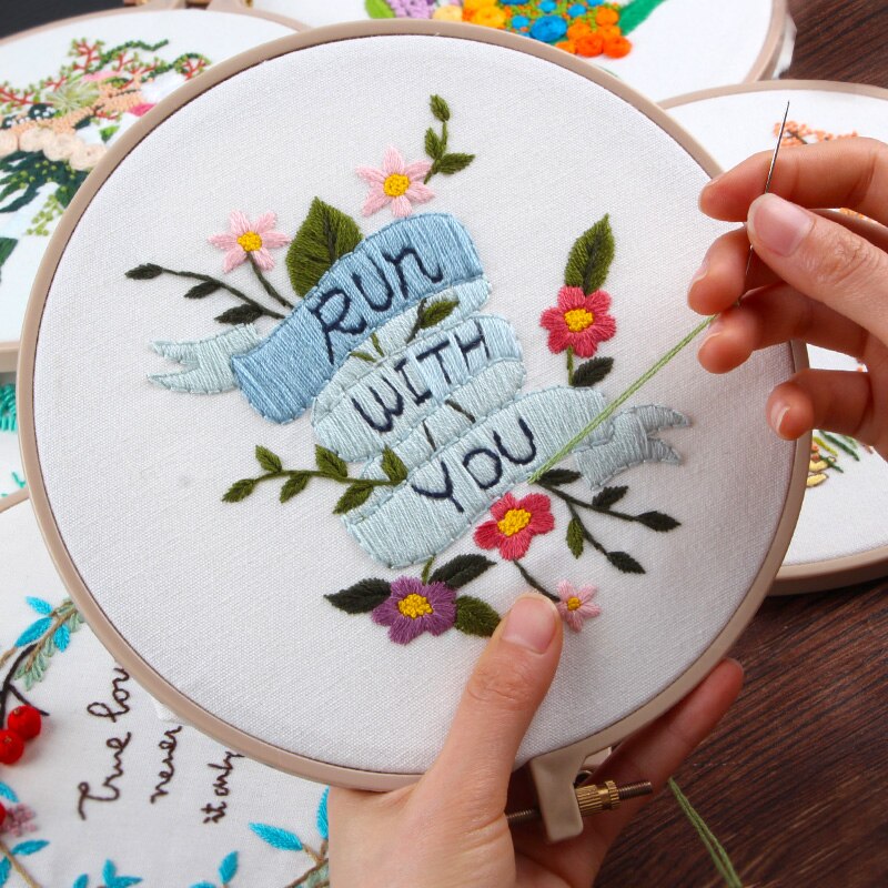 Flower Pattern Embroidery Kit