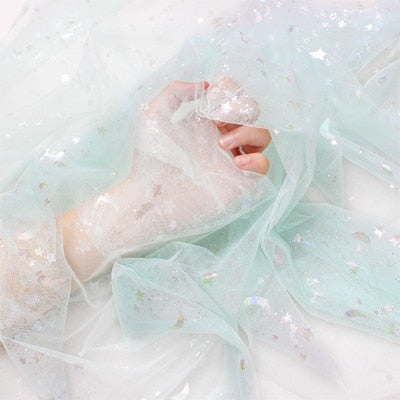 Shiny Soft Tulle Mesh Fabric