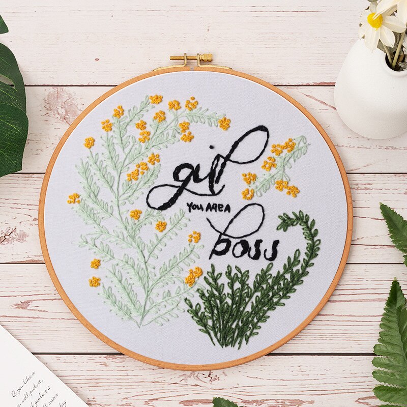 Flower Pattern Embroidery Kit