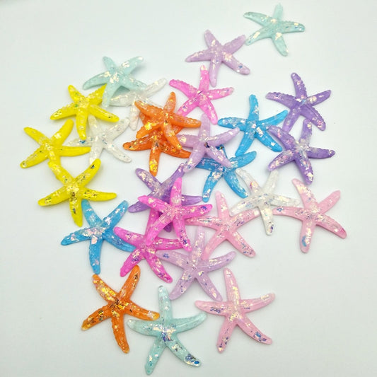 Glitter Starfish Resin (color options)