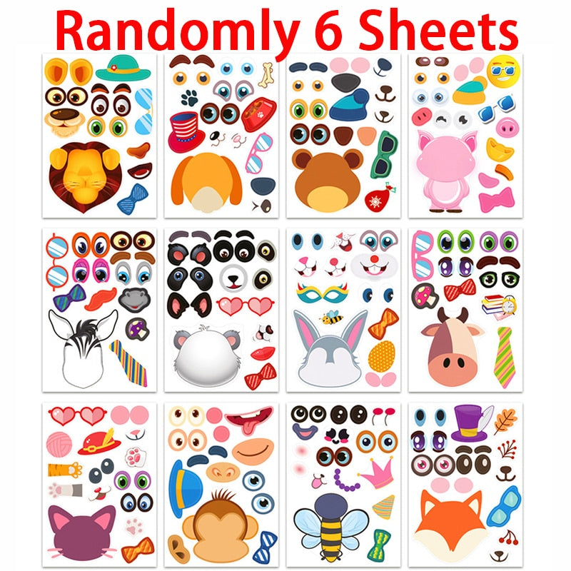 24Sheets Children DIY Puzzle Sticker Games