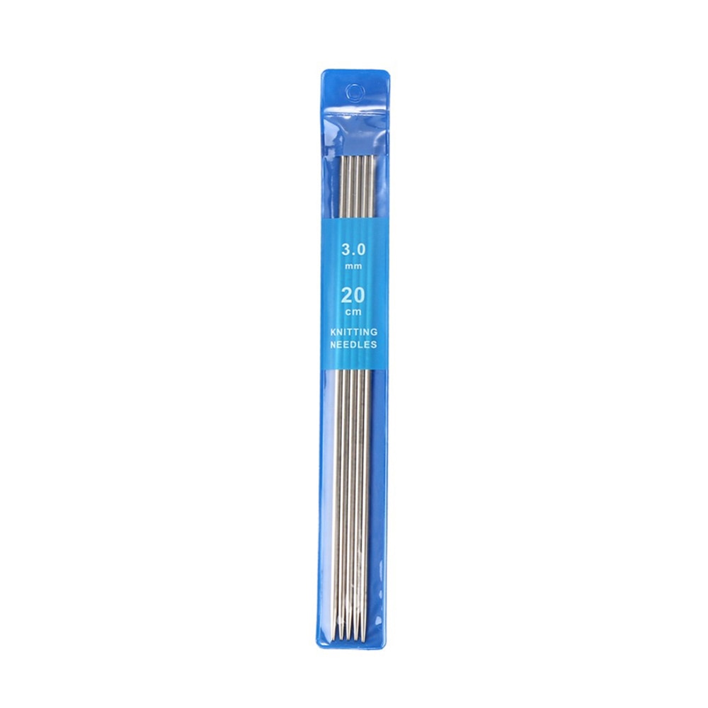 5pcs/set Stainless Steel Knitting Needles