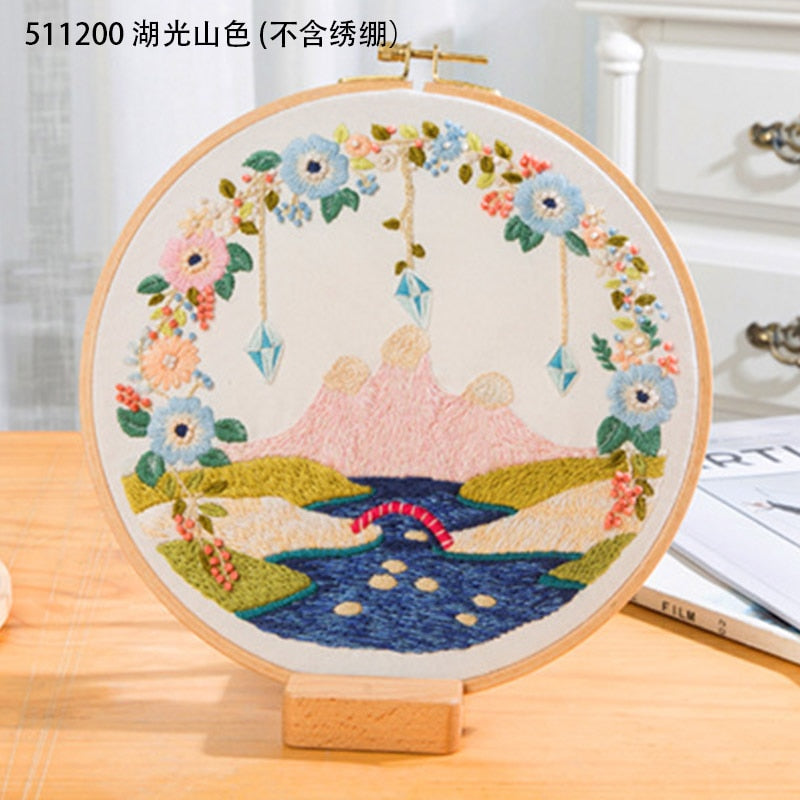 Scenery Patterns Embroidery Kit